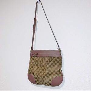 AUTH Gucci Canvas Pink Shoulder bag